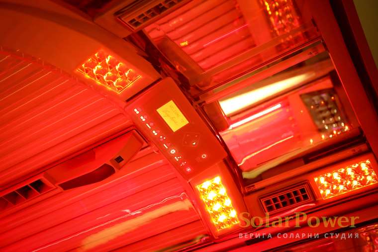 Соларно студио SolarPower София Център - Солариум Ergoline Prestige 1600 - LED колаген светодиоди за красота